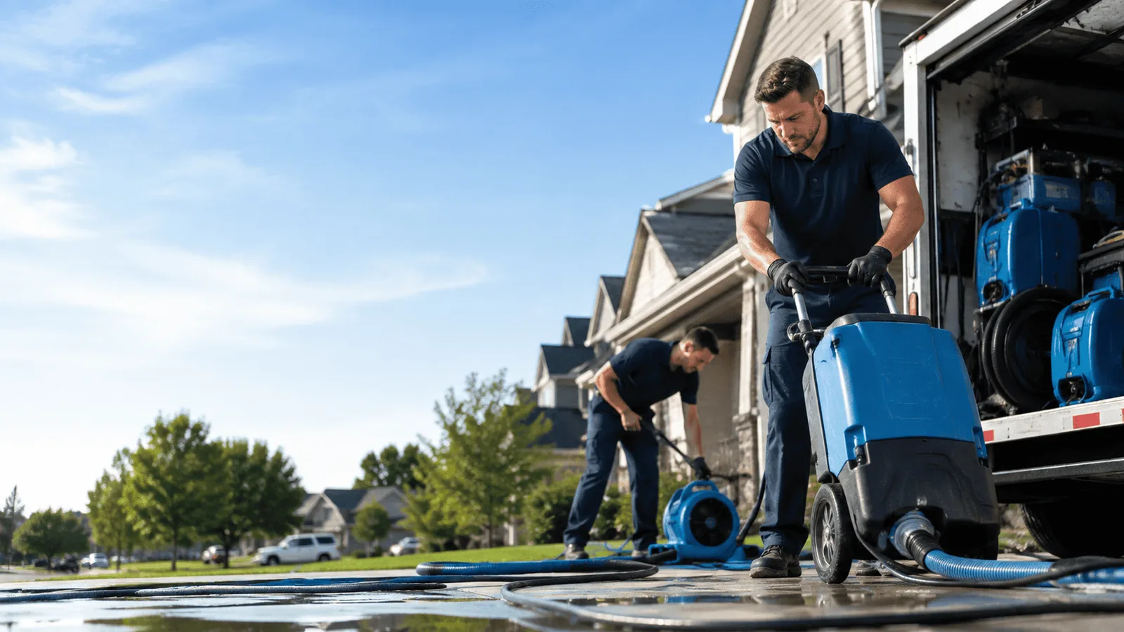 Dehumidification being performed in North Dartmouth, MA